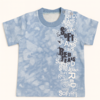 Remera Manga Corta Batik Estampado Red Jean