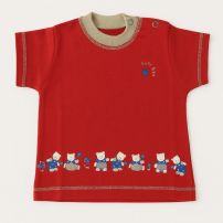 Remera Manga Corta Estampado Osos