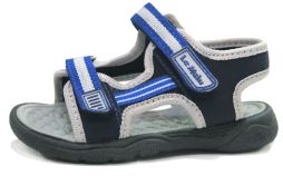 Sandalia Doble Velcro Suela de Goma y Macrame