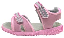 Sandalia Goma y Cuerina Doble Velcro