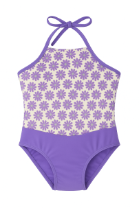 Malla Entera Estampado Flores con Glitter