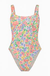 Malla Entera Estampado Floreado