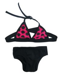 Malla 2 Piezas Estampado Lunares