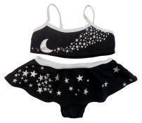 Malla 2 Piezas Estampado Estrellas con Glitter