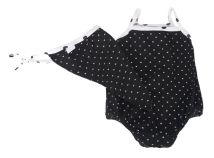 Malla 2 Piezas Estampado Lunares y Corazones