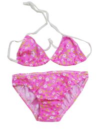 Malla de 2 Piezas Top Triangulito Estampado Flores 