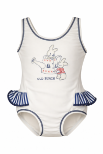 Malla Entera Bordado Conejo y Tetera