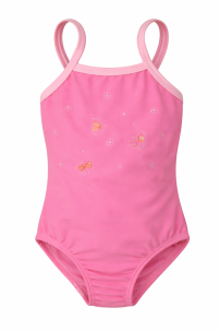 Malla Entera Estampado Mariposas con Lentejuelas Bordadas - Breteles