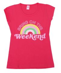 Remera Nena Arcoiris Manga Corta