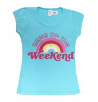 Remera Nena Arcoiris Manga Corta