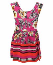 Vestido Tela Fibrana Estampado