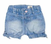 Short de Jean Liso Desgastado