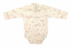 Body Manga Larga Media Polera Estampado Flores