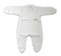 Enterito Manga Larga Liso con Pie y Botones Adelante