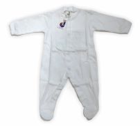 Enterito Manga Larga Liso con Pie y Broches Adelante