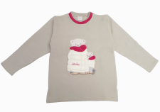 Buzo de Algodon Frizado sin Capucha Oso Bordado