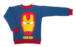 Buzo de Personaje Algodon Frizado Estampado Iron Man