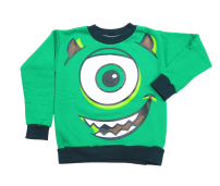 Buzo de Personaje Algodon Frizado Estampado Monster Inc Mike Wazowski