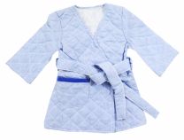 Bata Matelasse Estampado Cuadrille