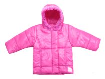 Campera de Abrigo de Nylon con Wata y Capucha Peluda