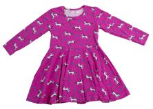 Vestido Modal Manga Larga Estampado Unicornio 