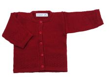 Saquito de Cashmilon Liso Con Guarda de Ochos