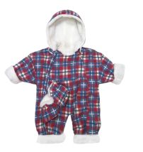 Astronauta Enterito Termico Estampado Escoces Forrado en Corderito - Con Botitas