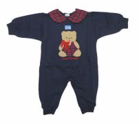 Enterito Frisado Cuello Baby Escoces y Oso Bordado