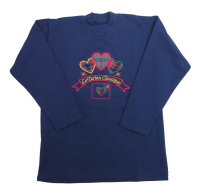 Conjunto Jogging Buzo Bordado Corazones y Pantalon Estampado Escoces 