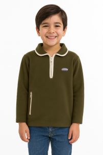 Buzo Super Polar con Cuello Tipo Chomba