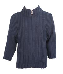 Campera Tejida con Cierre Liso