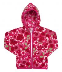 Campera Polar Estampada Nena con Cierre