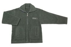 Campera de Polar con Cierre Jaspeada