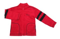 Campera Polar Combinada con Costuras