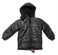 Campera Con Capucha Silver y Polar Interior