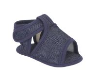 Sandalia Tela Jeans velcro y sin base 