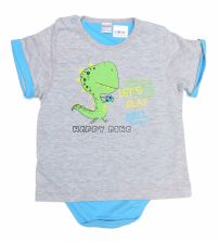 Body con Remera Manga Corta Estampado