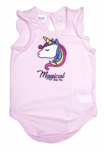 Body sin Mangas Estampado Unicornio
