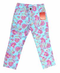 Pantalón Arauca Gabardina Con Flores 