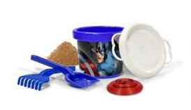 Set de Playa - Balde + Palita + Rastrillo + Molde - Avengers