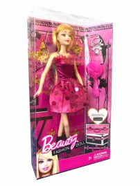 Muñeca Articulada Beauty Fashion Doll - Con collar y Cepillo