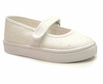 Balerina De Lona Con Glitter Y Velcro