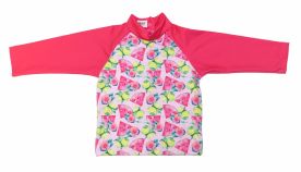 Remera Uv Lycra Manga Larga Estampado Frutas - 