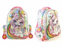  Mochila Espalda Poopsie Slime Surprise Tornasol - Con Relieve 3D - 30 cm - Unicornio