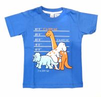 Remera Varón Manga Corta Estampada Dinosaurio