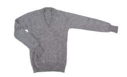 Pullover Sweater Colegial Escote V 