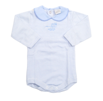 Body Rayado Manga Larga Cuello Baby 