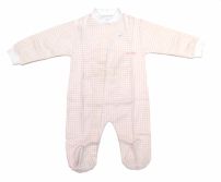 Enterito Con Pie Manga Larga Estampado Cuadrille 