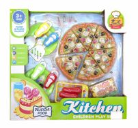Juguete Pizza para Cortar - Incluye Utensilios, Platos y Mas - Comiditas
