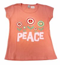 Remera Nena Manga Corta Peace